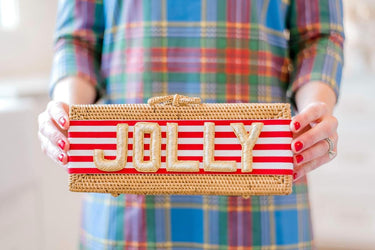 Colette Clutch - Embroidered Applique - Gold - Lisi Lerch