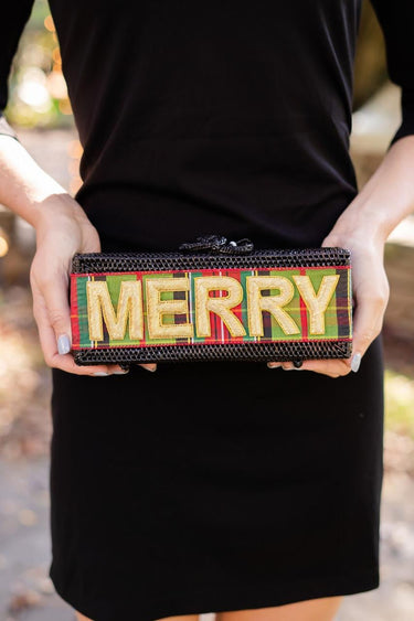 Colette Clutch - Embroidered Applique - Gold - Lisi Lerch