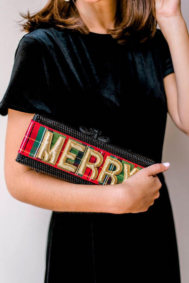 Colette Clutch - Embroidered Applique - Gold - Lisi Lerch