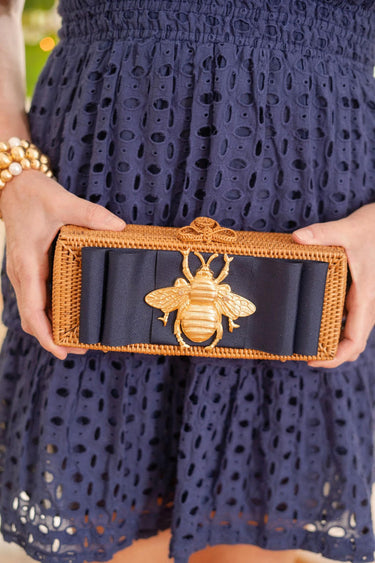 Colette - Flat Bow Navy - Bee