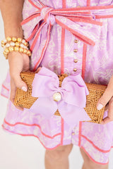 Colette - Fluffy Bow - Pearl Drop