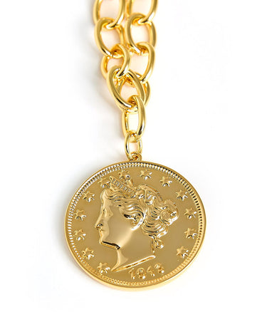 Colette - Vintage Coin - 18k Gold Plated - Lisi Lerch