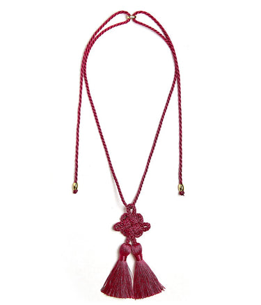 Connie Rope Tassel Adjustable Necklace - Lisi Lerch