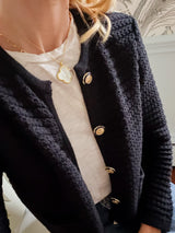 Dakota Necklace - 18k Plated - Mother of Pearl - Kristin Kennedy Collection - Lisi Lerch