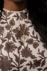 Dakota Necklace - 18k Plated - Mother of Pearl - Kristin Kennedy Collection - Lisi Lerch