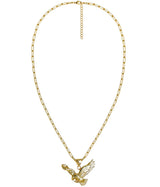 Eagle Paper Clip Chain Necklace - 18k Gold Plated - Lisi Lerch