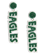 Eagles Drop - Fabric Backed Earrings - Lisi Lerch