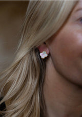 Elle - Clover Mother of Pearl Stud Earring - 18k Gold Plated - Darby Clark Collection - PreOrder - 11/20 - Lisi Lerch