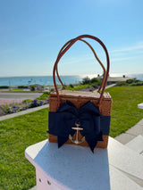 Emory - Navy Fluffy Bow- 3D Anchor - Lisi Lerch