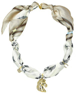 Equestrian - Derby and Winston - Scarf Necklace - Lisi Lerch