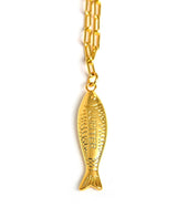 Fish Beach Town Small Paper Clip Chain Necklace - Lisi Lerch