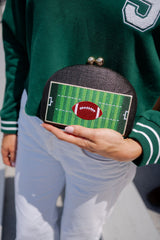Football- Embroidered Clutch - Lisi Lerch