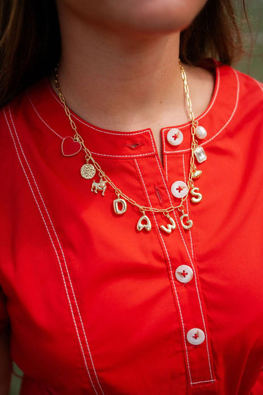 Gameday Charm Necklace - 18k Gold Plated - Lisi Lerch