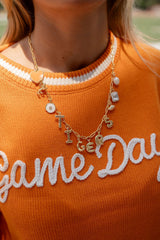 Gameday Charm Necklace - 18k Gold Plated - Lisi Lerch
