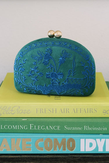 Garden Party- Embroidered Clutch - Lisi Lerch