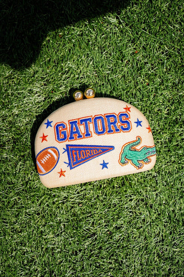 Gator- Embroidered Clutch - Lisi Lerch