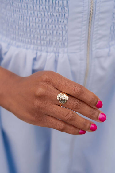 Golden Ripple Ring - 18k Gold Plated - Jess Fay Collection - Lisi Lerch
