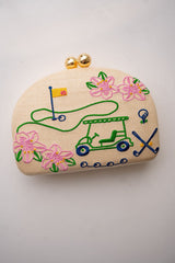 Golf Clutch - Embroidered - Lisi Lerch