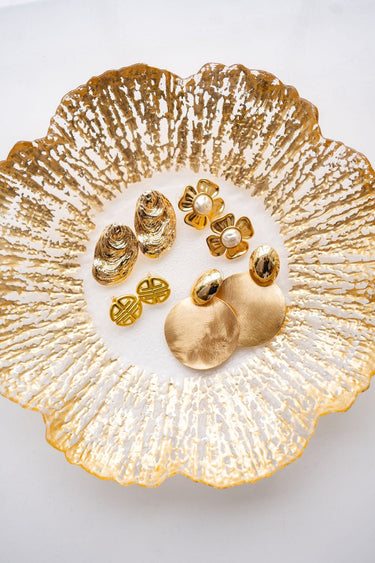 Greek Gold Key Stud - Earrings - Lisi Lerch