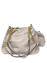 Grey Tote with Gold Chain Detail- Sample Sale- Final Sale - Lisi Lerch