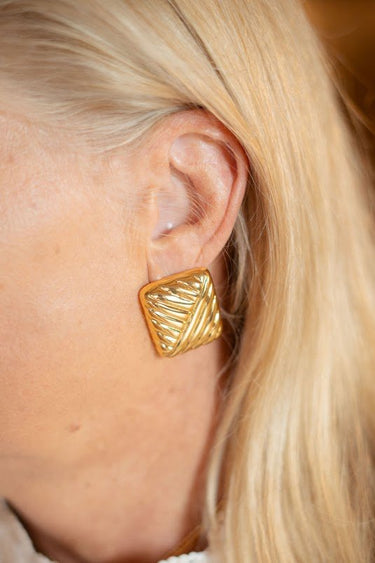 Griffith - Puffy 18k Plated Gold Statement Earring - Meeghan Mullin Collection - Lisi Lerch