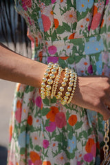 Hadley - 18k Gold Plated Beaded Bracelets - Lisi Lerch