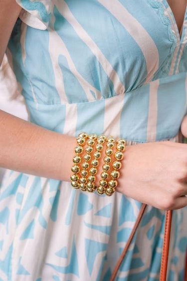 Hadley - 18k Gold Plated Beaded Bracelets - Lisi Lerch