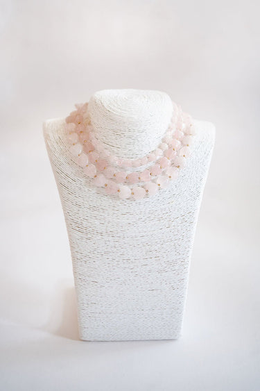 Heart - 14MM - Quartz Beaded Necklace - Lisi Lerch