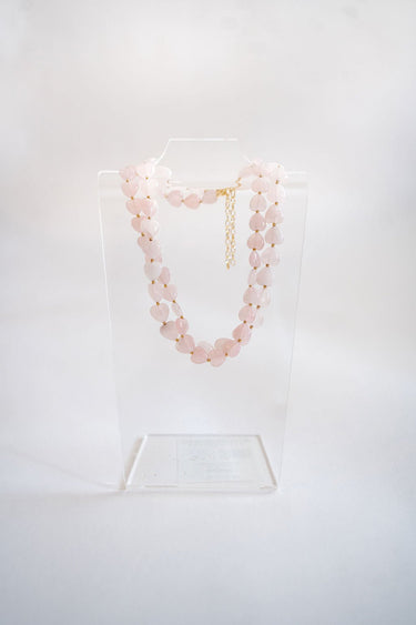 Heart - 14MM - Quartz Beaded Necklace - Lisi Lerch