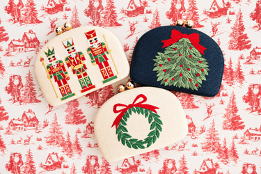 Holiday- Embroidered Clutches - Lisi Lerch