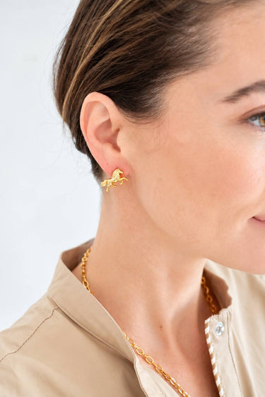 Horse Body Stud-18K Gold Plated - Lisi Lerch