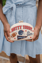 Hotty Toddy- Embroidered Clutch - Lisi Lerch