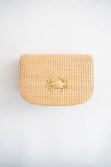 Ivy Straw Clutch - Gold Charm - Lisi Lerch