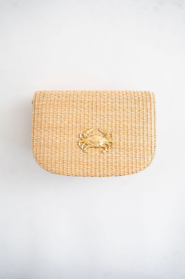 Ivy Straw Clutch - Gold Charm - Lisi Lerch