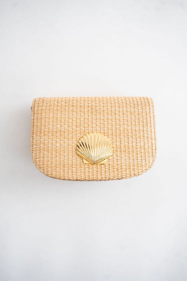 Ivy Straw Clutch - Gold Charm - Lisi Lerch