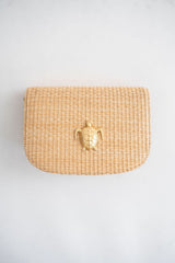 Ivy Straw Clutch - Gold Charm - Lisi Lerch