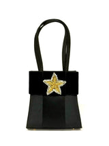 Jackie- Velvet Flat Bow with Gold Star- Sample Sale- Final Sale - Lisi Lerch