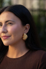 James Conch Shell Earring - 18k Plated Gold - Belle of the Ball Collection - Lisi Lerch