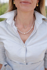 Jenny - Quartz Beaded Necklace with freshwater Pearl - Lisi Lerch