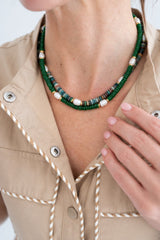 Jenny - Quartz Beaded Necklace with freshwater Pearl - Lisi Lerch