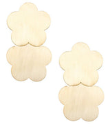 Josie Brushed Floral Earrings - 18k Gold Plated - Lisi Lerch