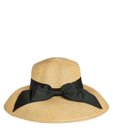 Julie Hat - Packable Straw Hat With Bow - Lisi Lerch