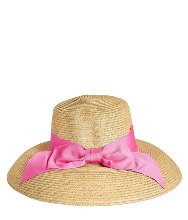 Julie Hat - Packable Straw Hat With Bow - Lisi Lerch