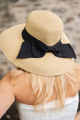 Julie Hat - Packable Straw Hat With Bow - Lisi Lerch