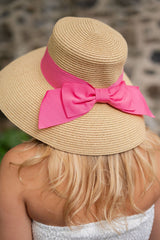 Julie Hat - Packable Straw Hat With Bow - Lisi Lerch
