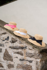 Julie Hat - Packable Straw Hat With Bow - Lisi Lerch