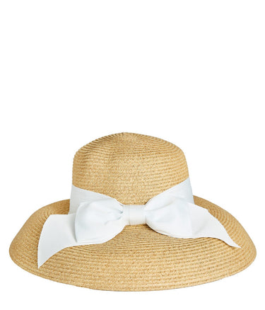 Julie Hat - Packable Straw Hat With Bow - Lisi Lerch