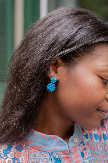 Kate Cluster Earring - Turquoise - Belle of the Ball Collection - Lisi Lerch
