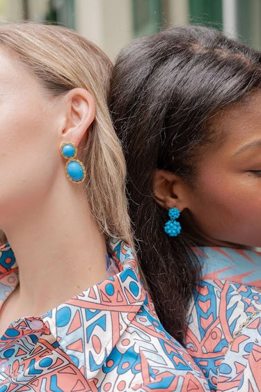 Kate Cluster Earring - Turquoise - Belle of the Ball Collection - Lisi Lerch
