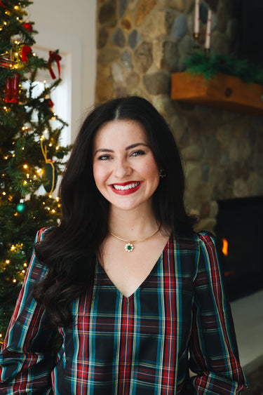 Kelly - Emerald Collar Necklace - 18k Gold Plated - Belle of the Ball Collection - earring - Lisi Lerch